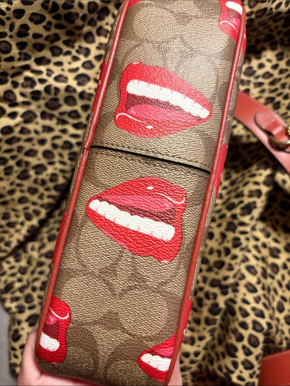 Coach X Tom Wesselmann Lips Crossbody Bag NWOT - Picture 9 of 12